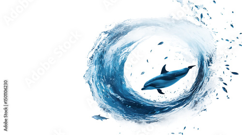 Dolphin and Fish Whirl