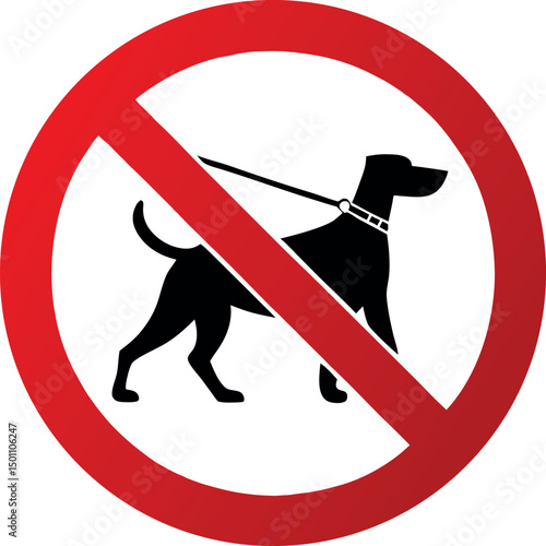 No Dogs Allowed Sign - No Pets Zone, Dog Ban, Pet-Free Area, Animal Restriction, Dog-Free Zone, Warning Sign, Leash-Free Notice, Animal Control Symbol, Restricted Entry, Prohibited Pets Signage