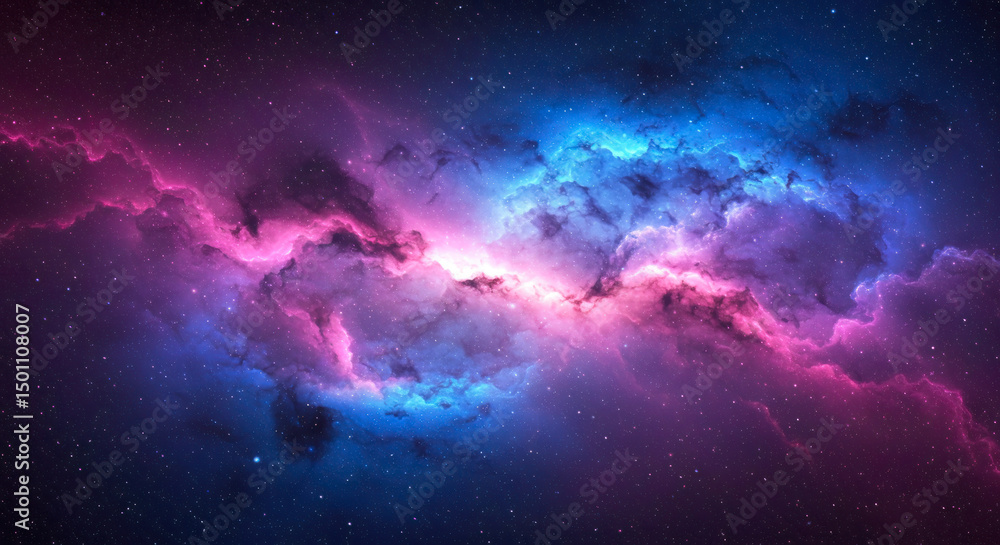 Cosmic Nebulae Pink Blue Swirl Starry Night Space Background Cosmic Nebulae Pink Blue Swirl Starry Night Space Background