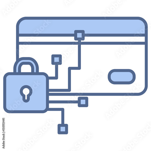 Encryption Blue Icon