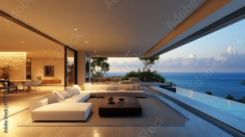 Wallpaper Mural Luxury Ocean View Villa with Seamless Indoor Outdoor Living Experience Torontodigital.ca
