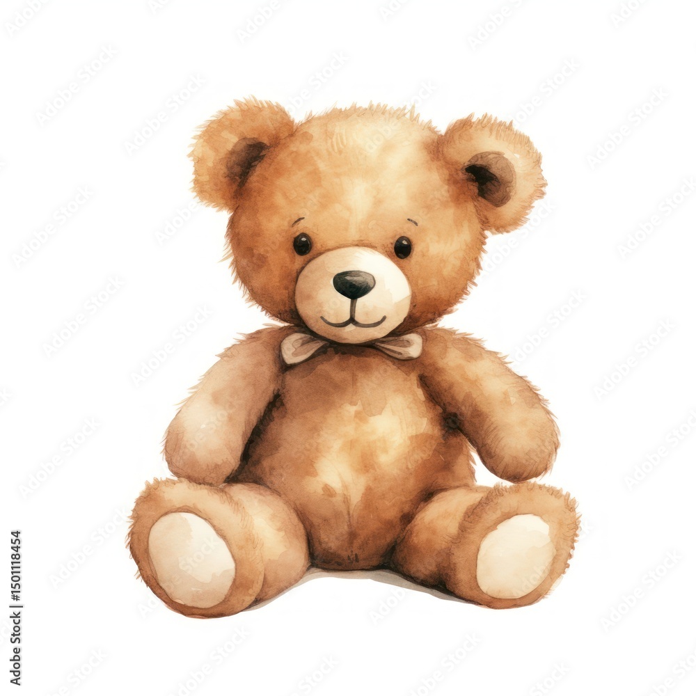 The teddy bear in embroidery style textile plush toy. The teddy bear in embroidery style textile plush toy.