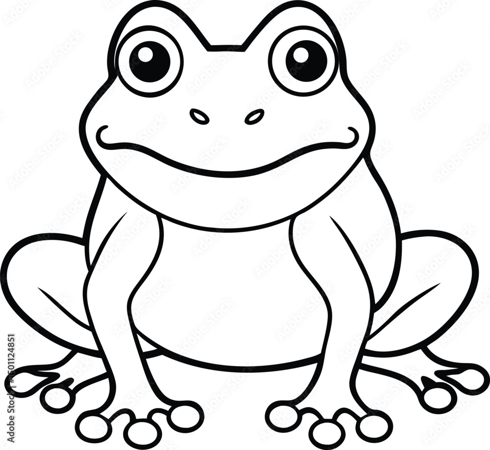 Frog animal line art, Frog silhouette Frog animal line art, Frog silhouette
