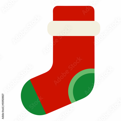 green christmas sock