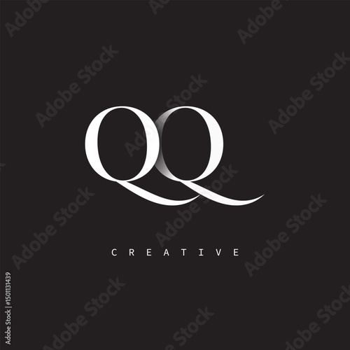 QQ Monogram Logo – Minimal Elegant Letter mark for Luxury, Fashion & Creative Brands