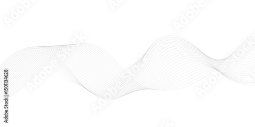 Abstract vector background with wavy lines minimalist background featuring a seamless blend of white and gray tones. The design is clean and modern, with subtle gradients and soft transitions.