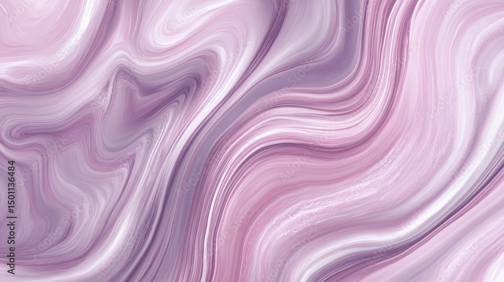 Obraz premium Abstract swirling pink and purple marble texture