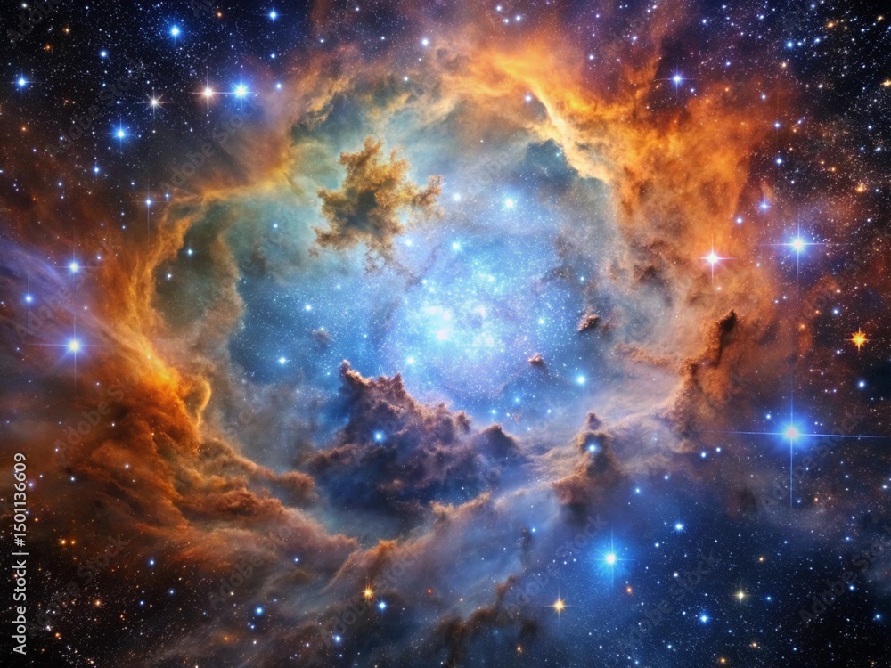 Fototapeta premium Deep Space Nebula Astro Photography 