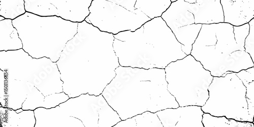 Dust or old grunge concrete building damaged grunge wall black and white texture effect white background.