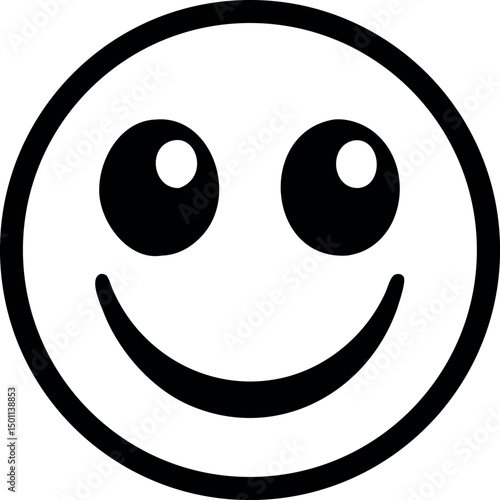 Smile icon. smile face emojy. 