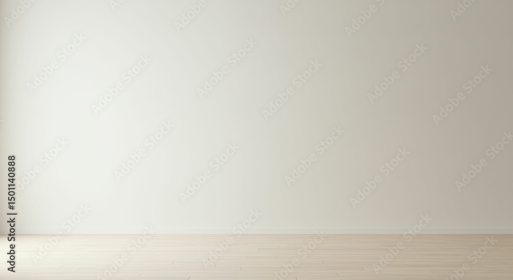 Empty Room with Wood Floor and Wall Empty Room with Wood Floor and Wall