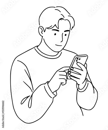 Person using smartphone