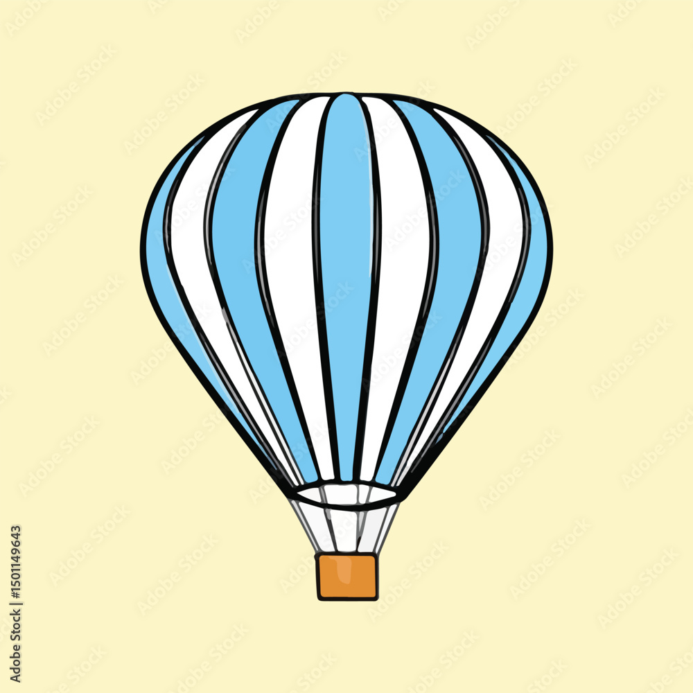 Fototapeta premium Stylized Train Vector Illustration