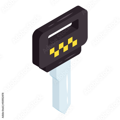 Creative design icon of key