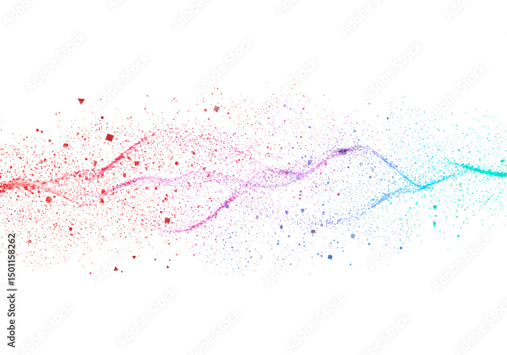 Colorful Particle Dispersion Background Colorful Particle Dispersion Background