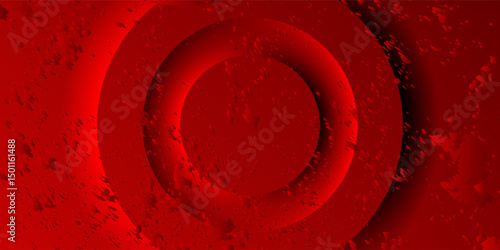 bold red abstract background with a circular gradient design and depth effect. It conveys energy, power, and modernity, making it ideal for branding, marketing, and digital design. modern design