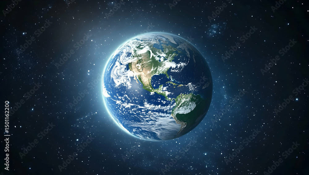 Fototapeta premium Earth Space Planet Globe View