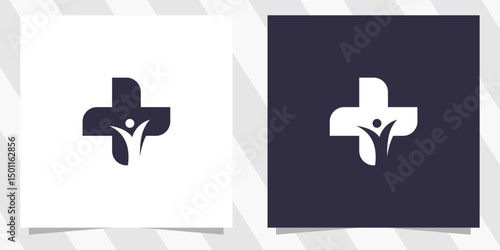 medical healthcare logo design vector
