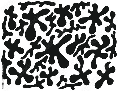 Liquid element set design illustration