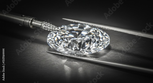 Wallpaper Mural Diamond inspection with precision tools Torontodigital.ca