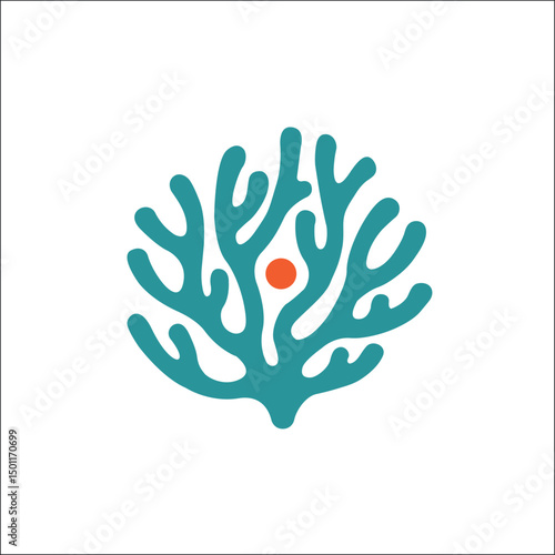 coral,teal,sea high resolution vector marine element for ocean conservation beach branding social media visuals and online marketing content underwater life themes