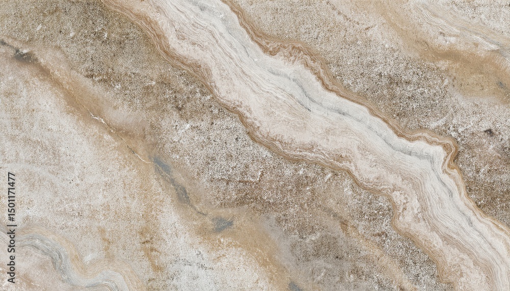 Fototapeta premium earth tone marble texture with fluid sandstone-like striations and crystalline shimmer for luxury branding, print design, web background, or modern interior visualization 