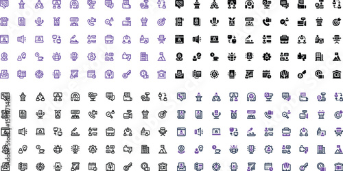 Business Meeting Icon Pack – 50 Office, Teamwork, and Communication Icons in 4 Styles for Presentations, Mobile Apps, Websites, and Infographics