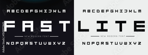 Abstract digital modern alphabet fonts. Typography technology electronic dance music future creative font. vector illustraion