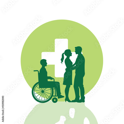 Disability inclusion healthcare concept accessible care for all medical support and family well being design