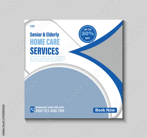 Home Helth Care Services Soclel Media Post Template-1