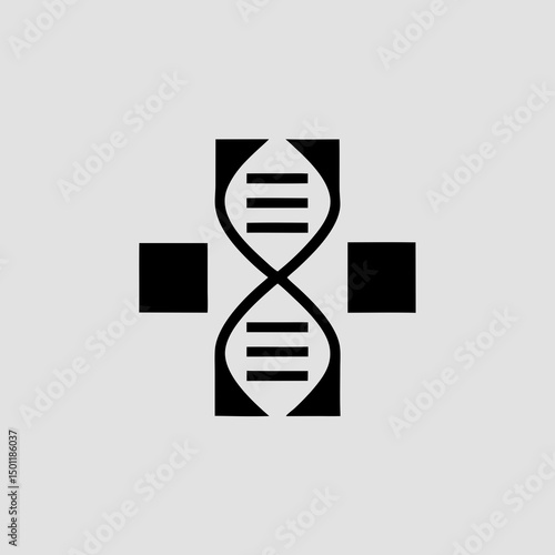 dna strand vector illustration