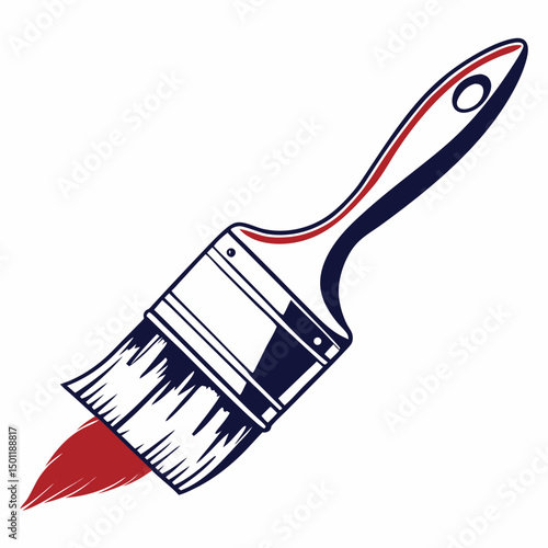 paint brush vector illustration