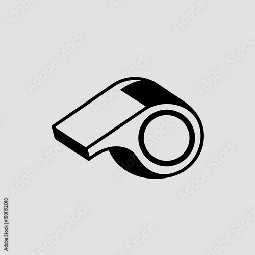 vector illustration of whistle icon