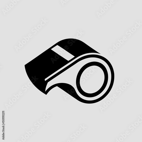 whistle on white background