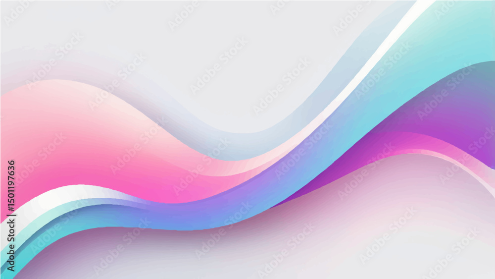 Obraz premium Abstract blue wave background with dynamic lines and modern digital style
