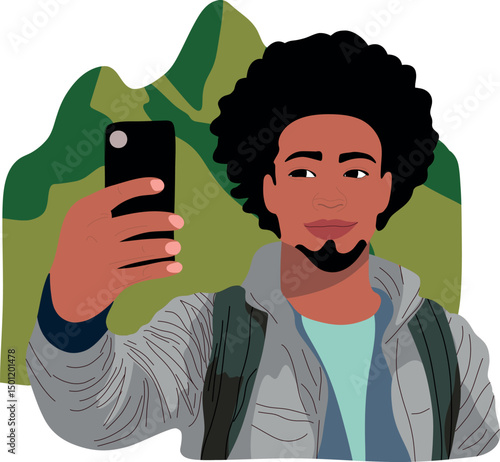 Selfie with Machu Picchu Peru.Capture timeless moments with selfies at iconic historical places across the globe.