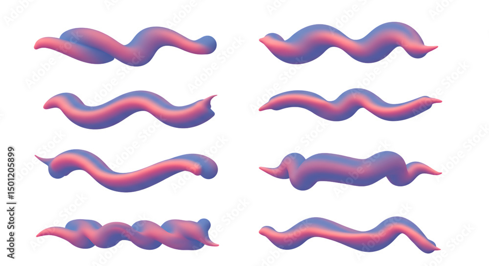 Purple Pink Swirl Design Elements Purple Pink Swirl Design Elements