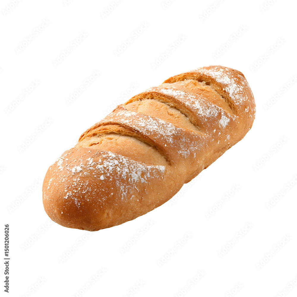 bread on white background bread on white background