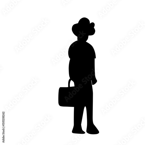 people traveler silhouettes illustration 