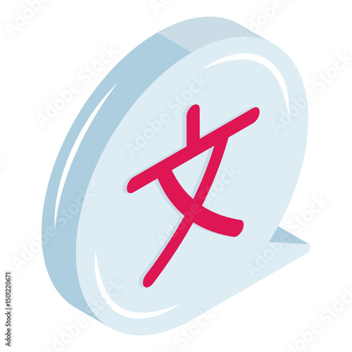      Vector design of language translator icon