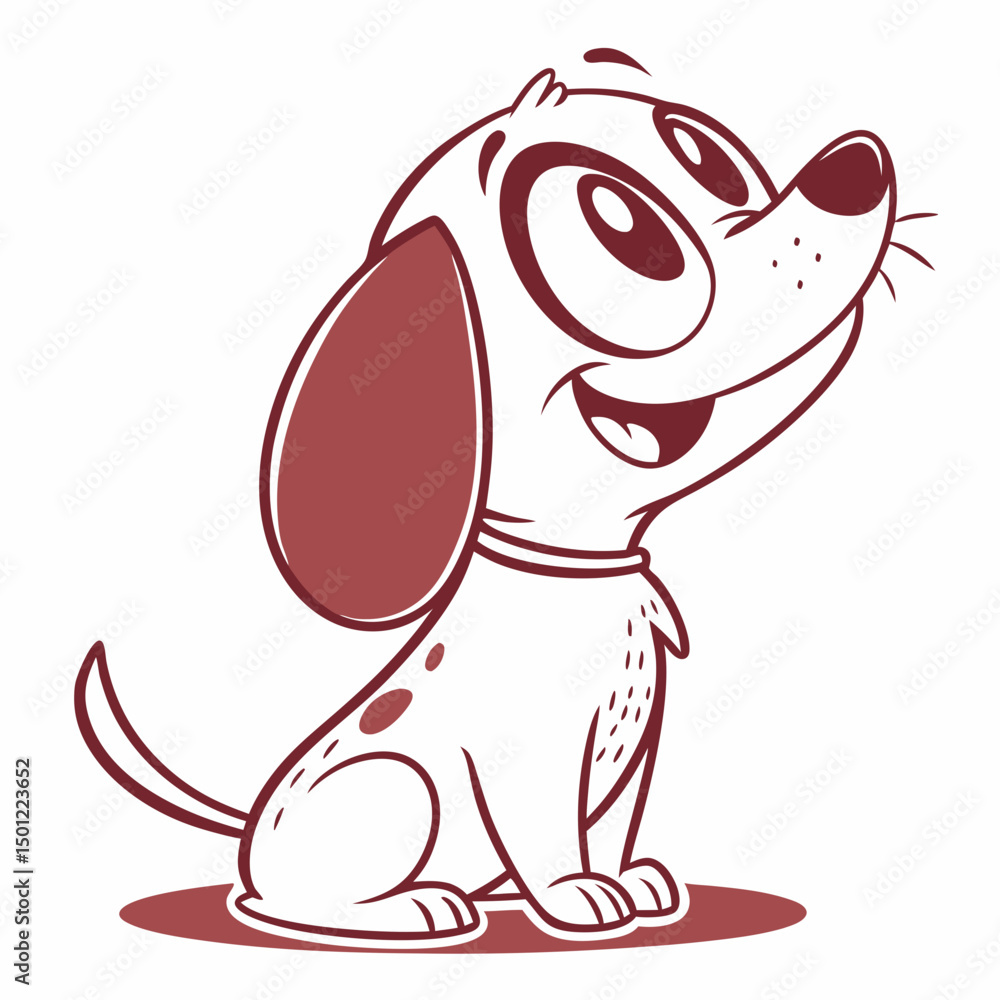 Fototapeta premium Cartoon dog vector