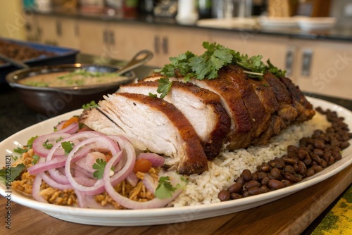 Pernil famous food in PUERTO RICO