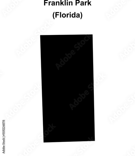 Franklin Park (Florida) blank outline map