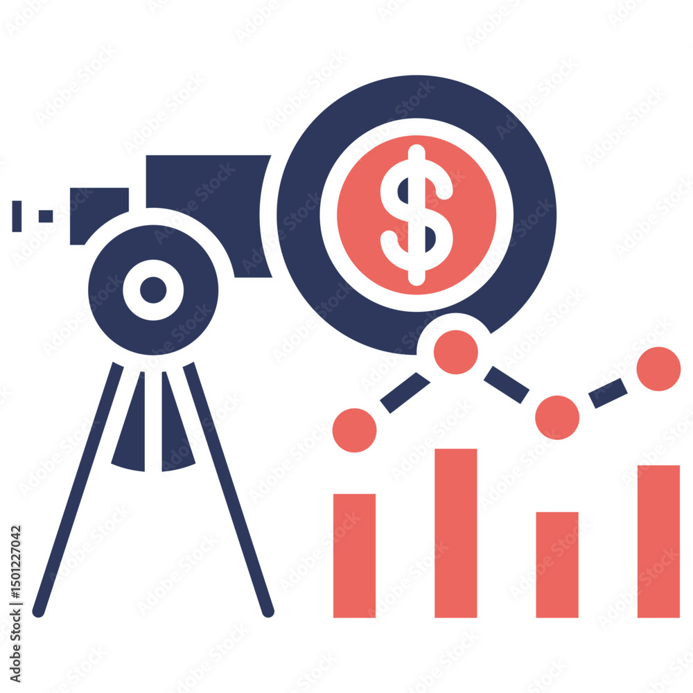 Obraz premium Forecast Analytics Icon