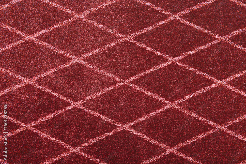 Fototapeta premium Carpet covering background. Pattern and texture of beige carpet. Copy space.
