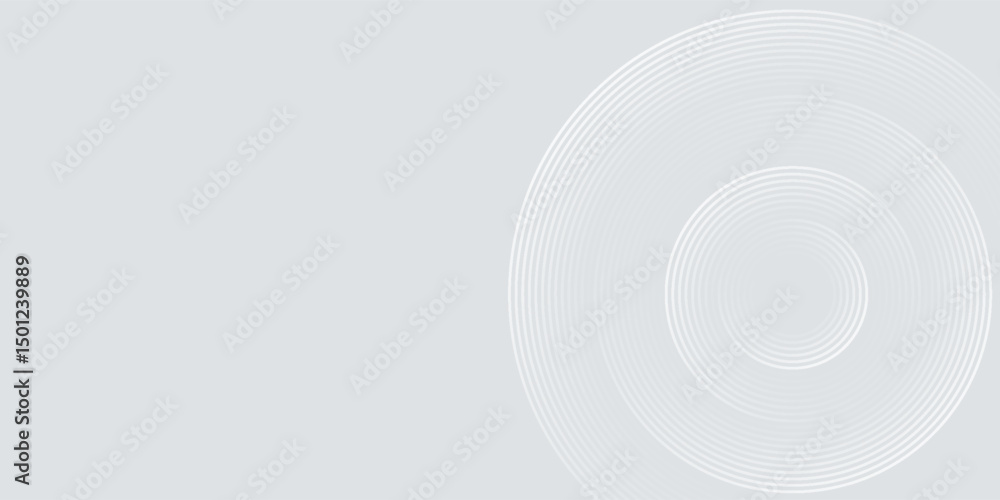 Abstract white glowing geometric lines on gray background. Modern shiny blue circle lines pattern. Futuristic technology concept. Suit for cover, poster, banner, brochure, header, website vector Abstract white glowing geometric lines on gray background. Modern shiny blue circle lines pattern. Futuristic technology concept. Suit for cover, poster, banner, brochure, header, website vector