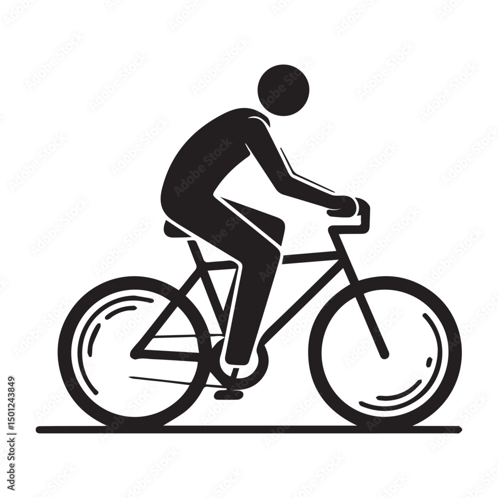 Obraz premium cyclist vector