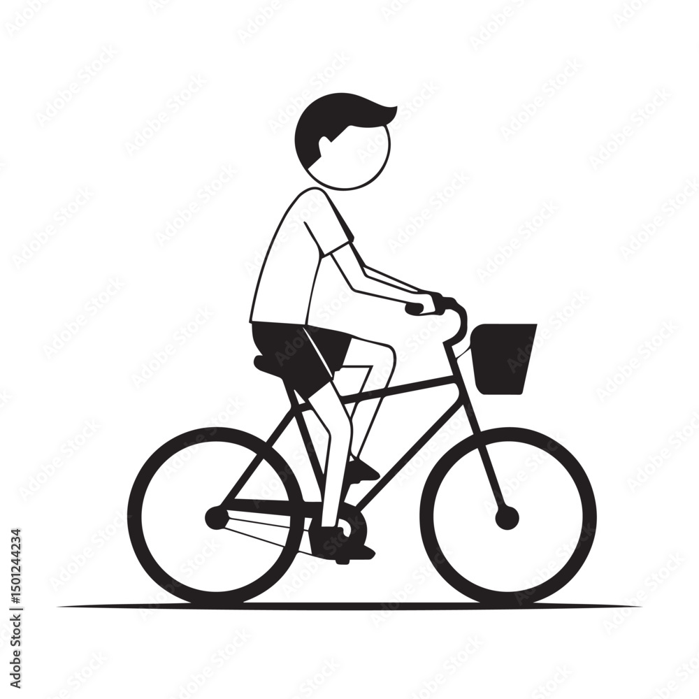 Fototapeta premium cyclist vector