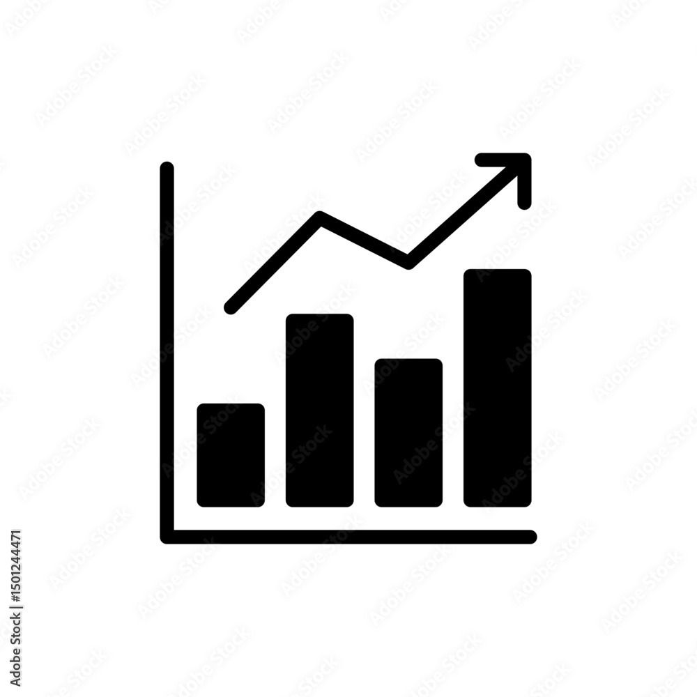 Growing graph icon symbol for apps and websites. Chart sign and symbol. diagram icon Growing graph icon symbol for apps and websites. Chart sign and symbol. diagram icon