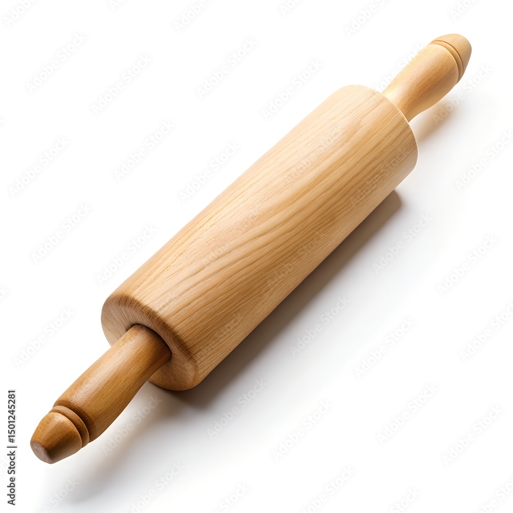 wooden rolling pin isolated wooden rolling pin isolated